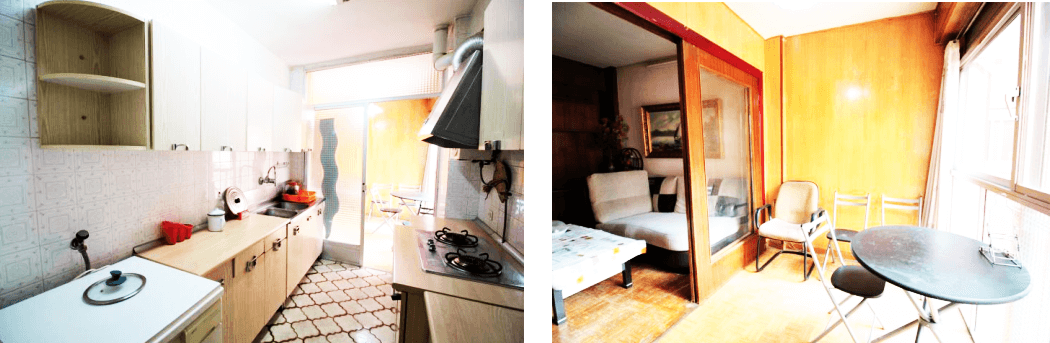 西南核心区精品二居公寓南朝向采光好房产实景拍摄图阳台厨房