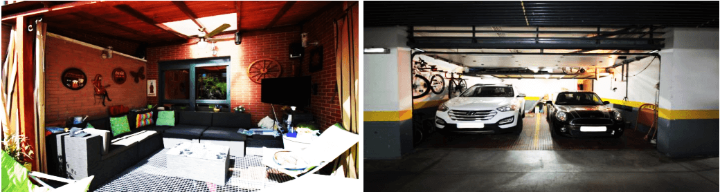 马德里大学城优质联排别墅阳光通透豪华配套房产实景拍摄图车库