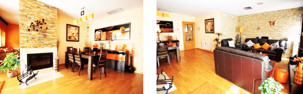 马德里大学城优质联排别墅阳光通透豪华配套房产实景拍摄图餐桌