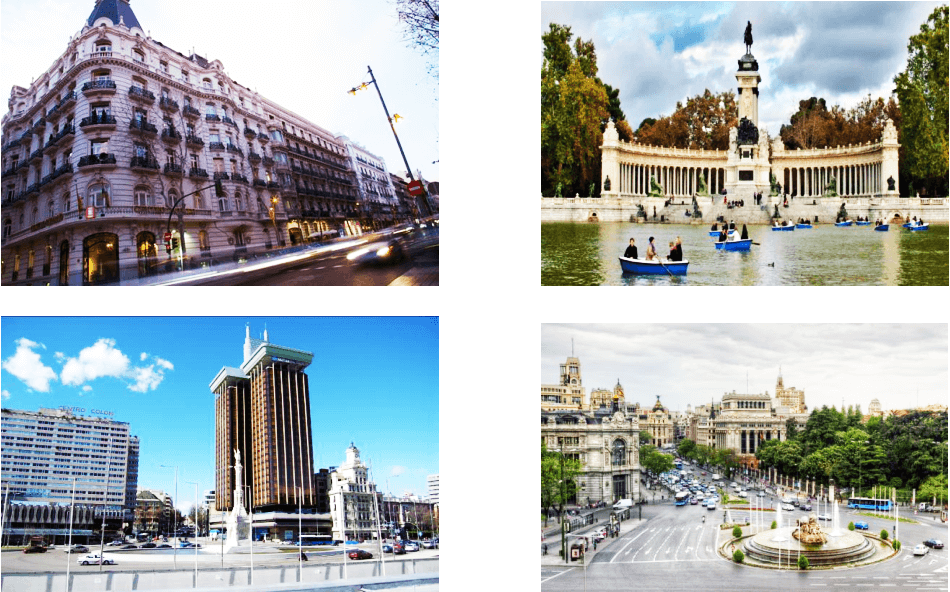 名牌街、丽池公园、哥伦布广场、胜利女神广场