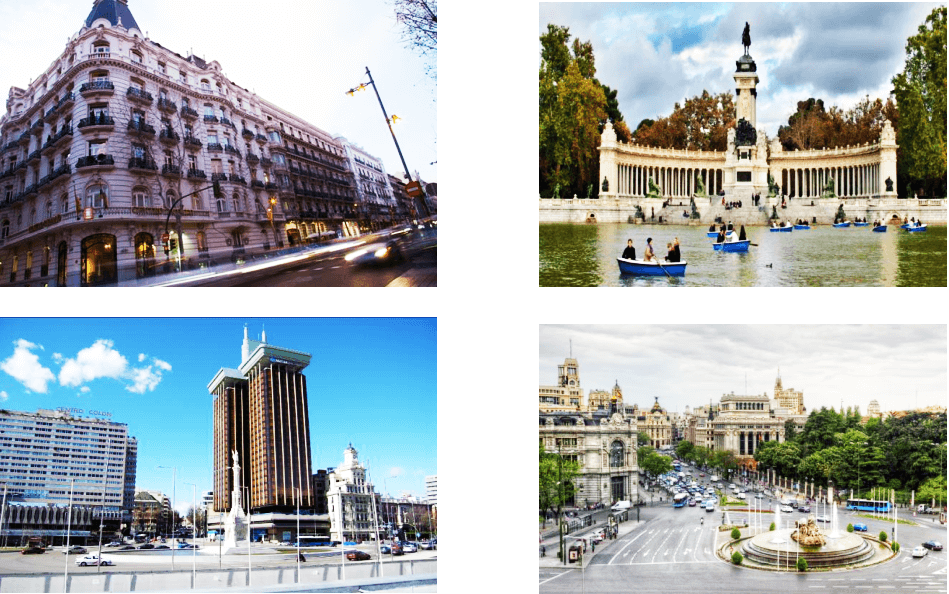 名品街、丽池公园、哥伦布广场、胜利女神广场