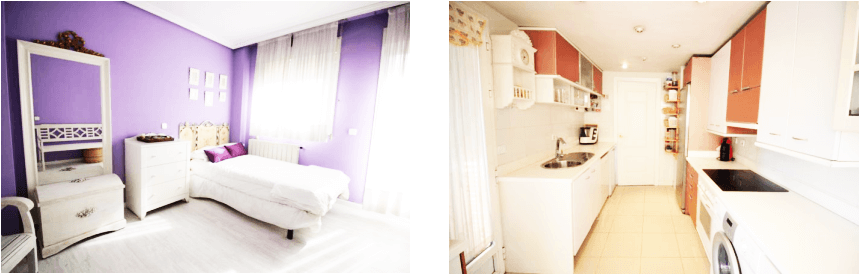 马德里北部顶级富人区豪华复式楼豪华装修大天台私人泳池房产实景拍摄图厨房