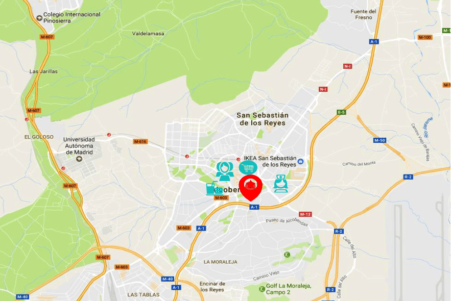 马德里北部顶级富人区豪华复式楼豪华装修大天台私人泳池房产周边配套