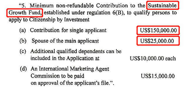 圣基茨捐款移民法案介绍